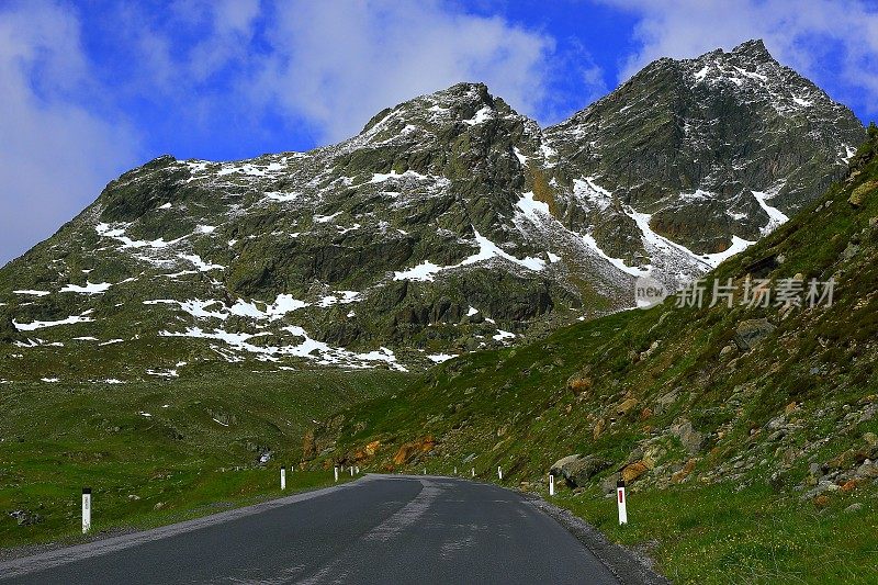 奥地利Tirol景观，Hohe Tauern, KAUNERTAL冰川路